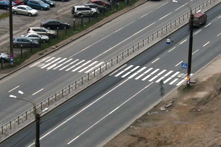 Pedestrian crossing in Russia 2