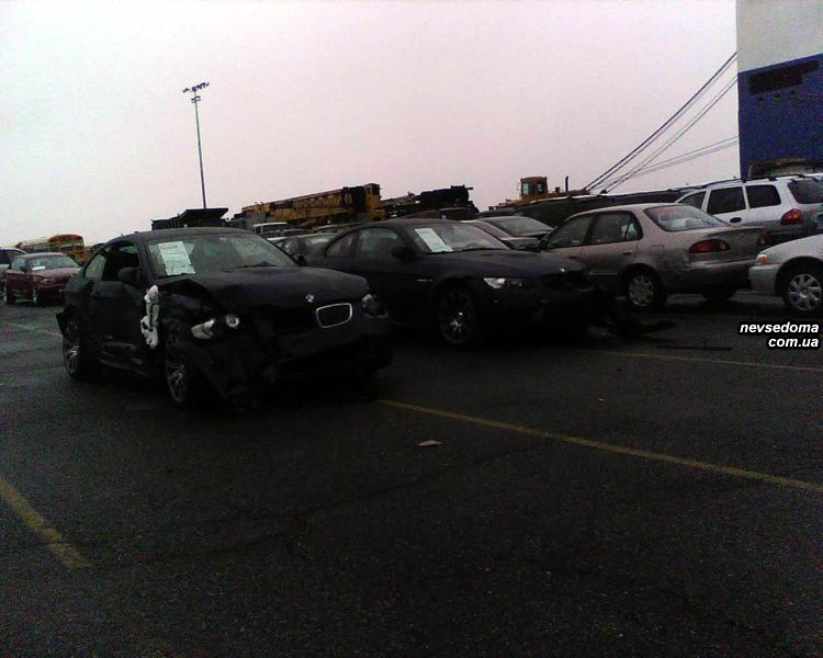 Damaged BMW M3 in Jersey