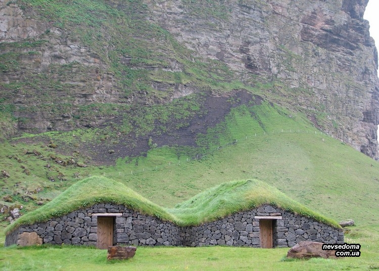 Дома с газонами на крыше (25 фото)