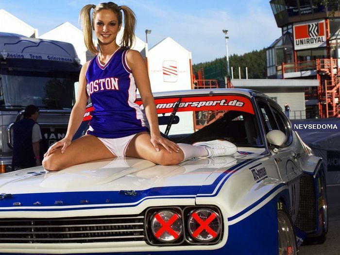 Sexy girl and sport car
