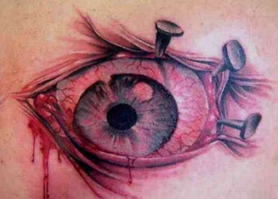 Глаза - татуировки (8 Фото)