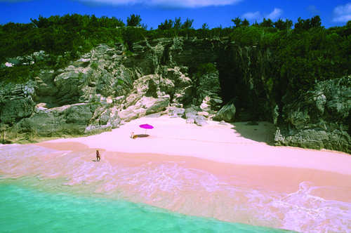Pink Sand Beach Bermuda Caribbean Islands
