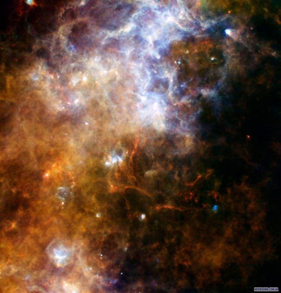 16.       «Herschel»   ,  2 ,           .  ,      .     ,         «Herschel» -          . (ESA/NASA/JPL-Caltech via AP)