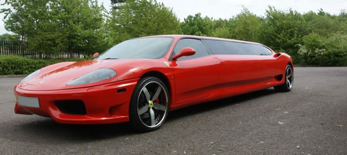 Лимузин из Ferrari (9 фото + видео)
