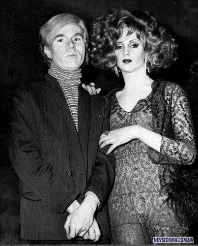 Andy Warhol and Candy Darling (she was born James Lawrence Slattery)