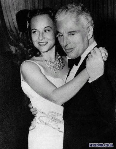 Charlie Chaplin and Paulette Goddard 