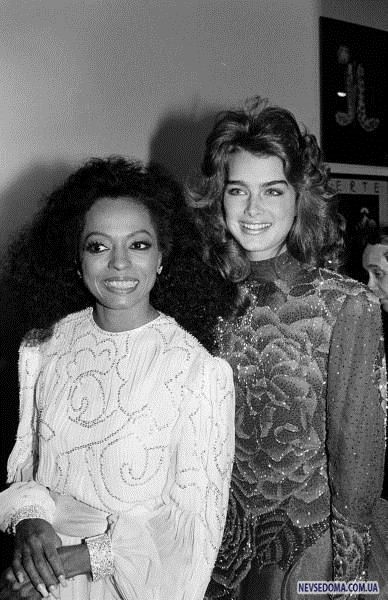Brooke Shields and Diana Ross