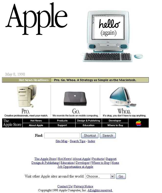 Apple  1998       .