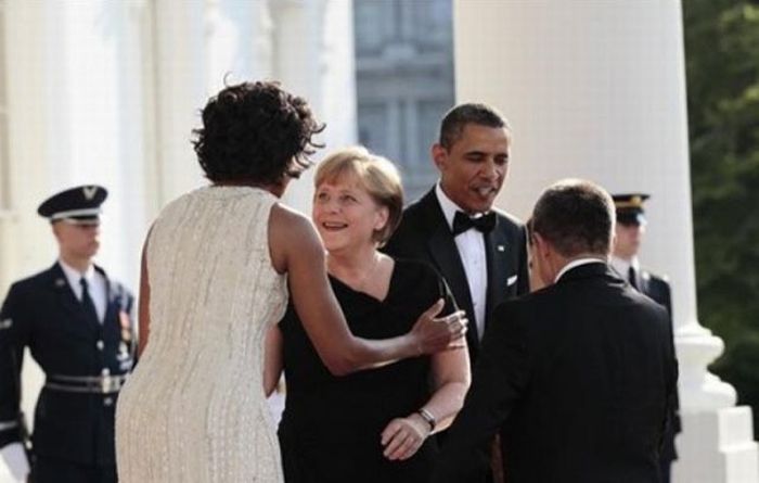 Ангеле Меркель очень понравилась Мишель Обама (7 фото)