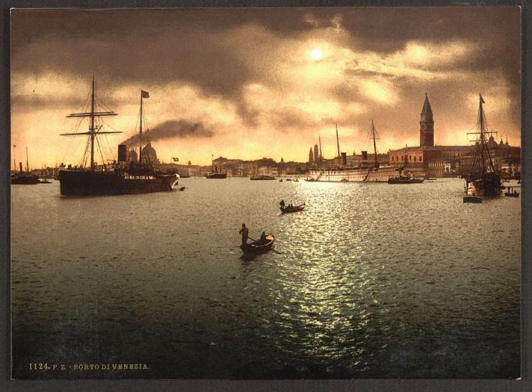 Колоризированные фотографии Венеции конца 19 века (34 фотографии), photo:1