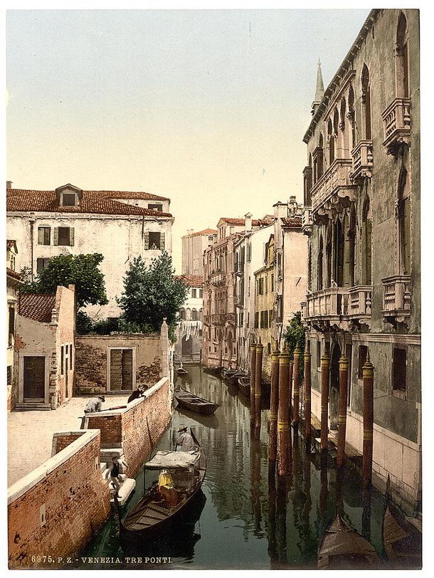 Колоризированные фотографии Венеции конца 19 века (34 фотографии), photo:3