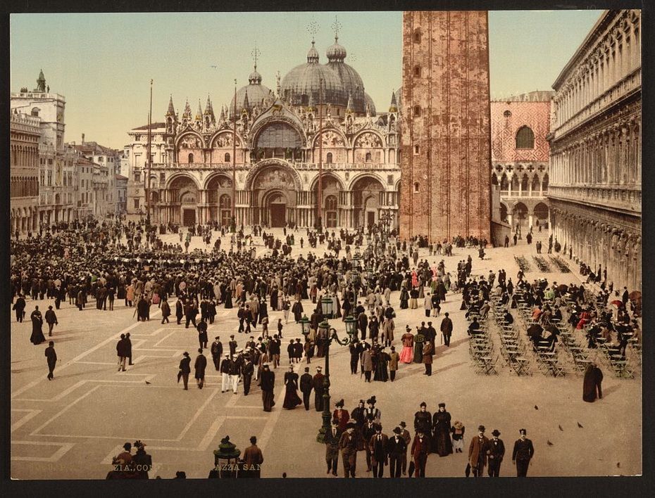 Колоризированные фотографии Венеции конца 19 века (34 фотографии), photo:16