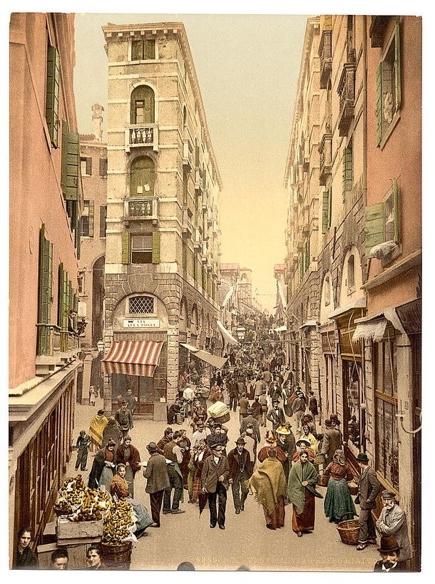 Колоризированные фотографии Венеции конца 19 века (34 фотографии), photo:27