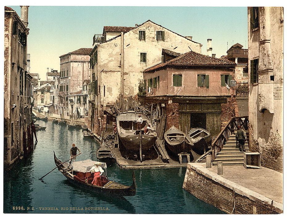 Колоризированные фотографии Венеции конца 19 века (34 фотографии), photo:29