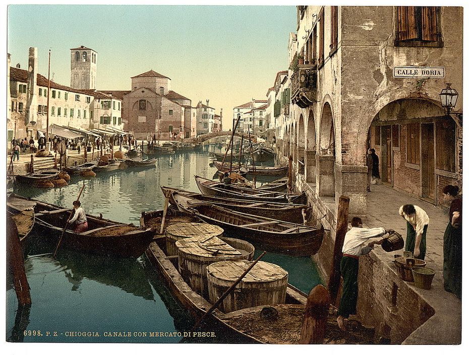 Колоризированные фотографии Венеции конца 19 века (34 фотографии), photo:34