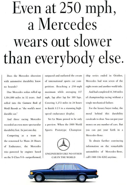 Ретро-рекламные проспекты от Mercedes-Benz (129 фото)