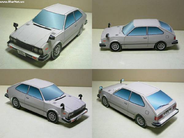 Прикольные бумажные модели реальных автомобилей (20 фото)