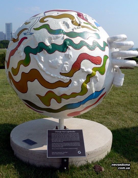 Чикагская выставка креативных и необычных глобусов. Клево! (77 фото)