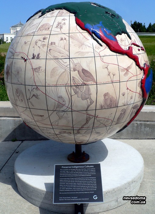 Чикагская выставка креативных и необычных глобусов. Клево! (77 фото)