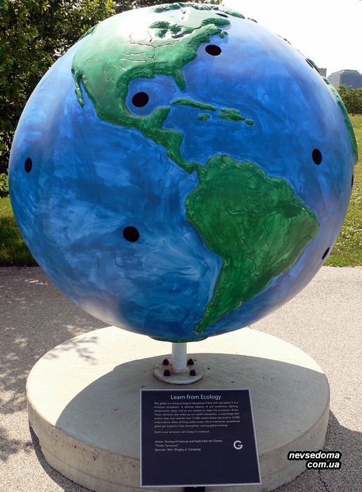 Чикагская выставка креативных и необычных глобусов. Клево! (77 фото)