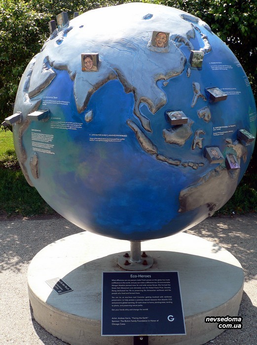 Чикагская выставка креативных и необычных глобусов. Клево! (77 фото)