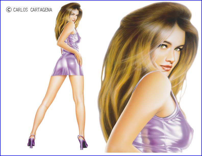 Девушки Карлоса Картанеги (42 фото)