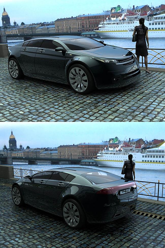 Отечественные концепты Волга ГАЗ 5000 GL и Лада Evolition (5 фото)